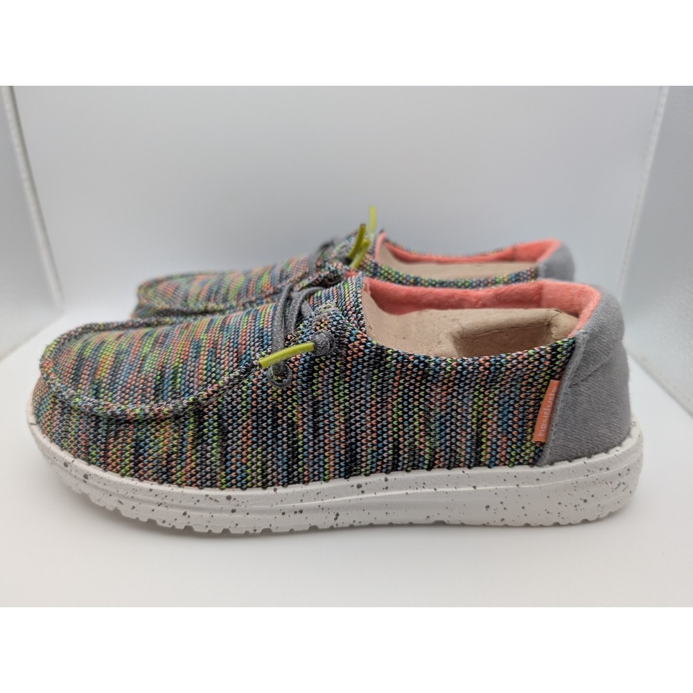 Hey Dude Women's WENDY SOX PEACOCK PINK Slip On Shoe US 6 NWOT